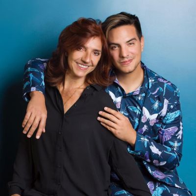 Vadhir Derbez and his mother, Silvana Prince.